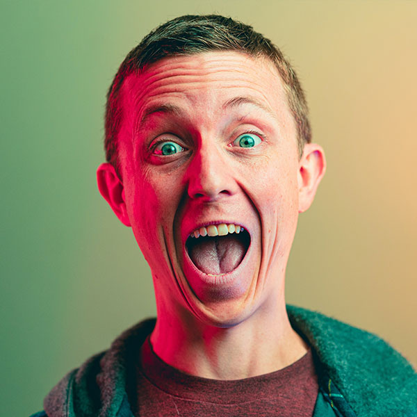 Guy making a funny face
